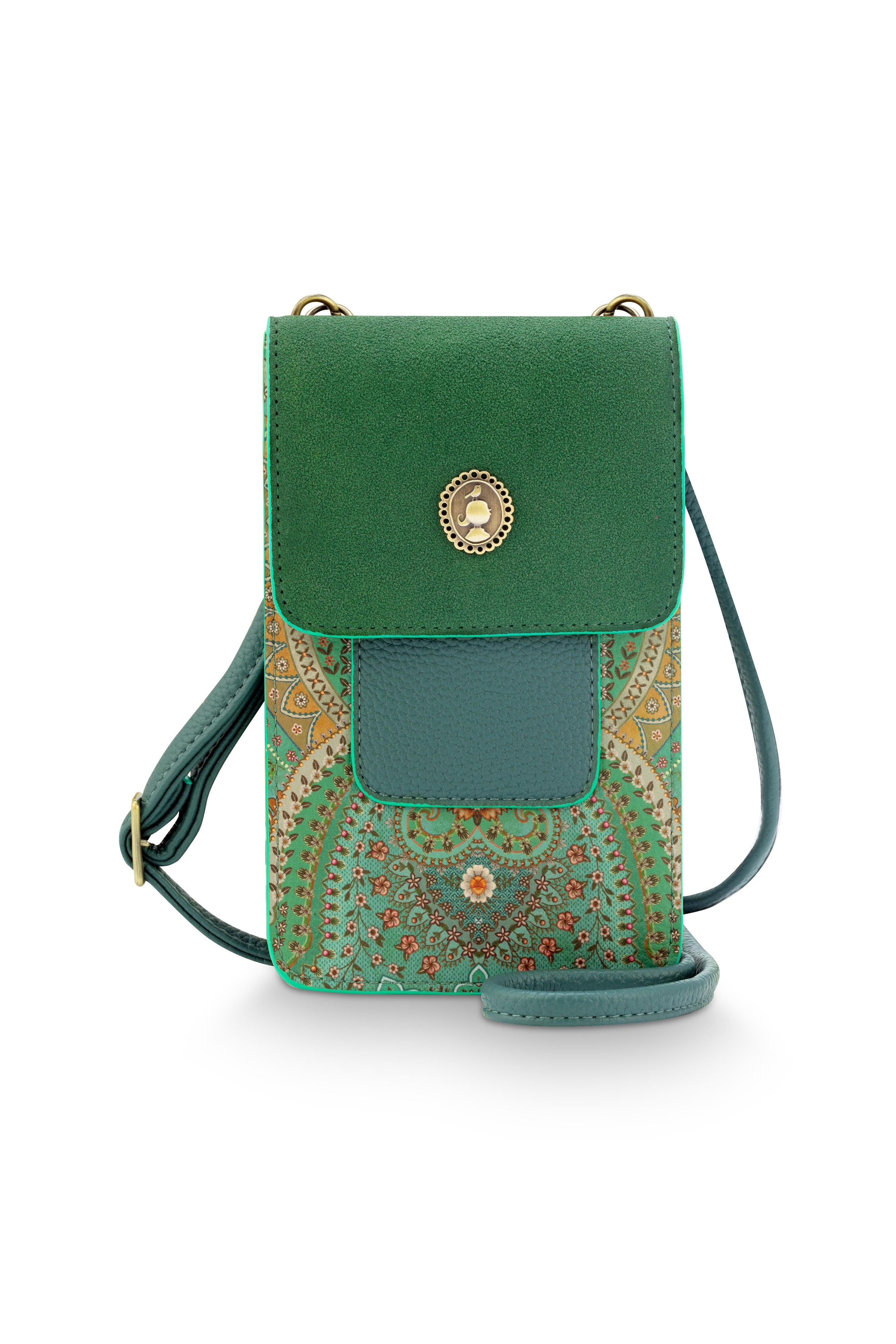 Pip Studio - Peggy Telefoontasje Dames - Jabali - Groen - 11x1x18cm