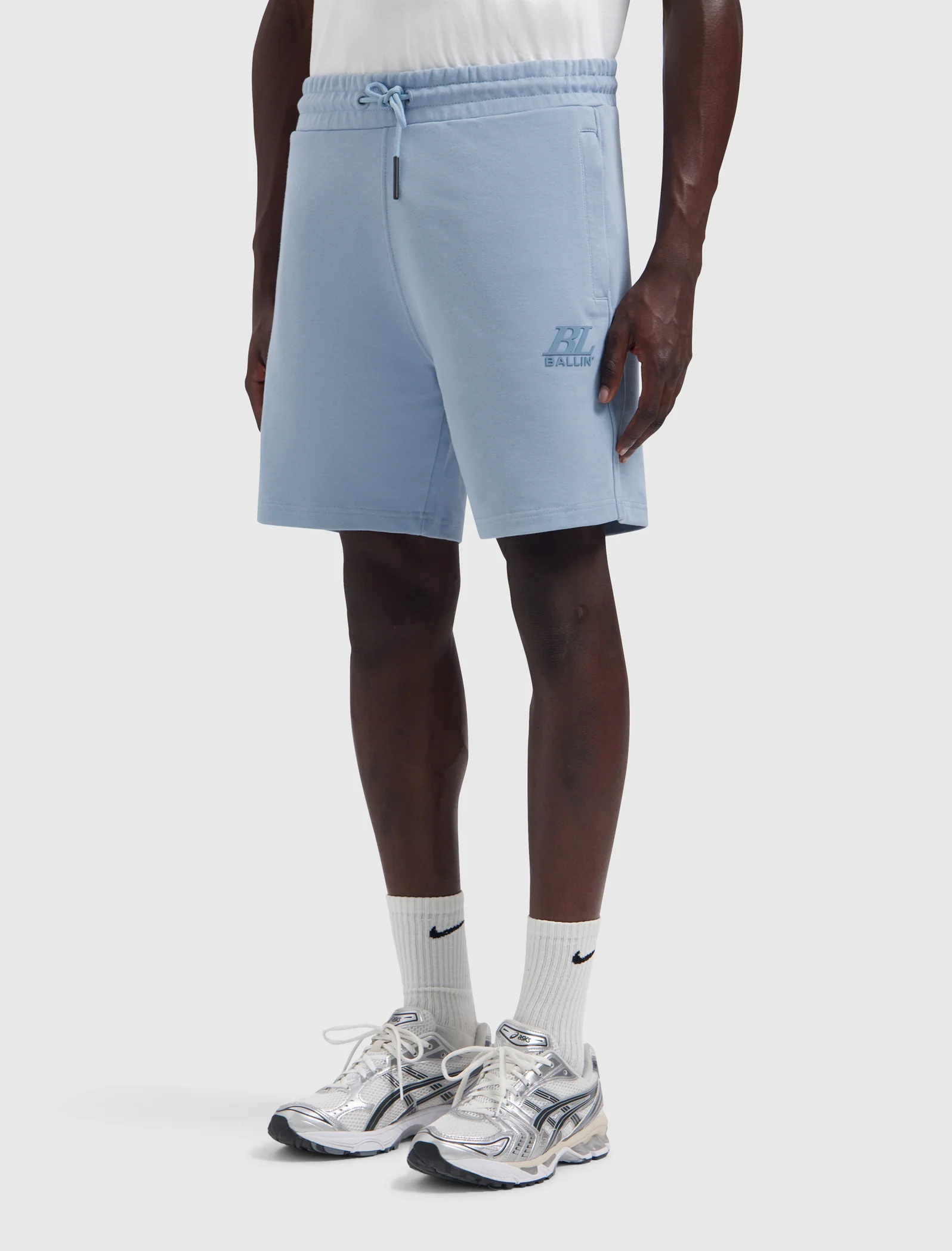 Monogram Short | Blue Grey
