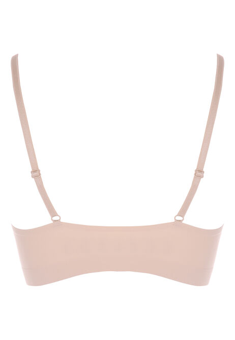 Womens Neutral Thin Strap Bonded Bra