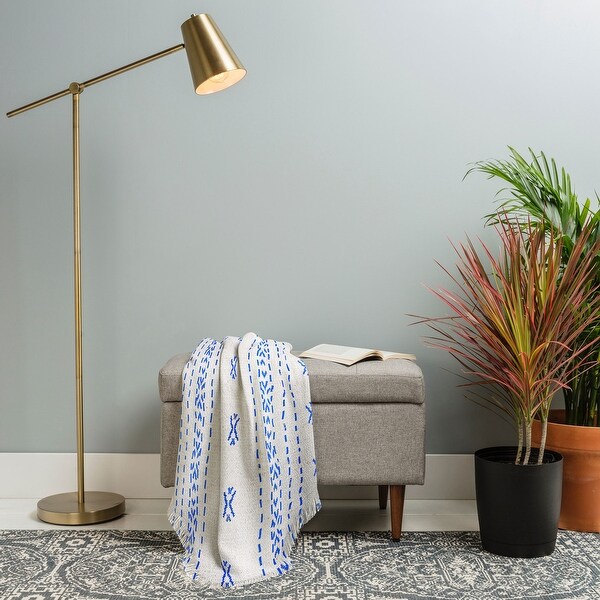 Holli Zollinger French Linen Boho Stripe Made To Order Throw Blanket