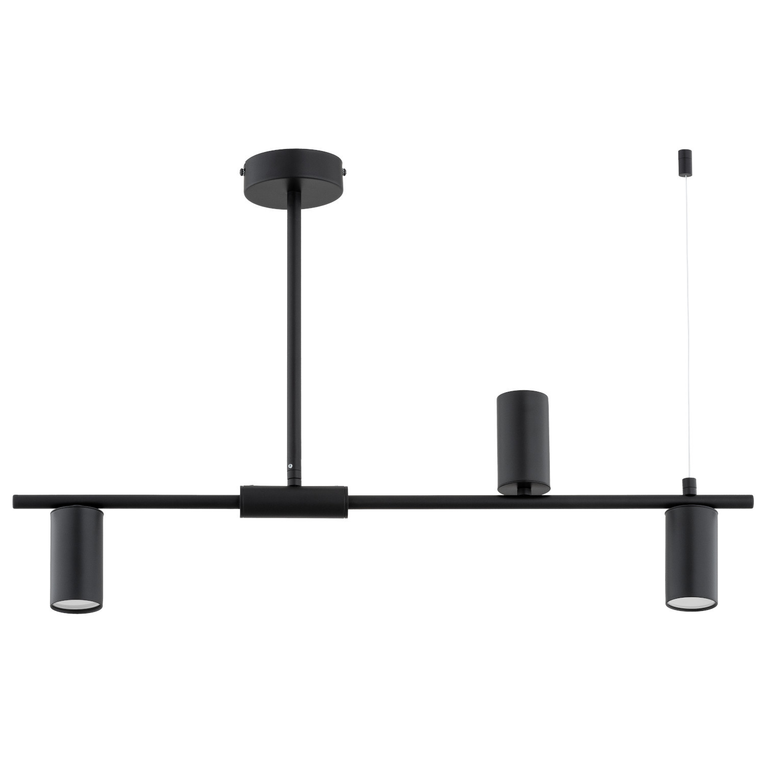 Lampa wisząca URANOS czarna 3xGU10x10W wym:43x74x10cm IP20 Alfa