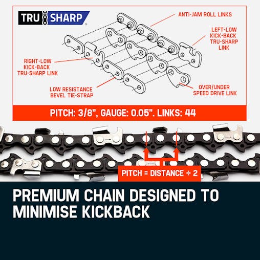 NNEMB 62CC Pole Chainsaw Petrol Chain Saw Brush Cutter Brushcutter Tree Pruner