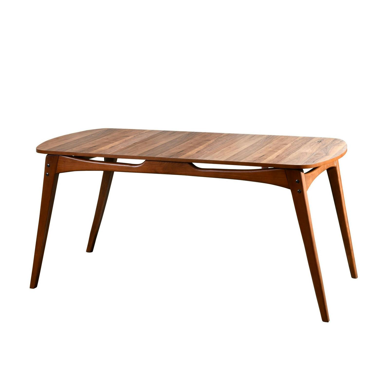 Table à manger vintage - bois brun, 160 cm DILI