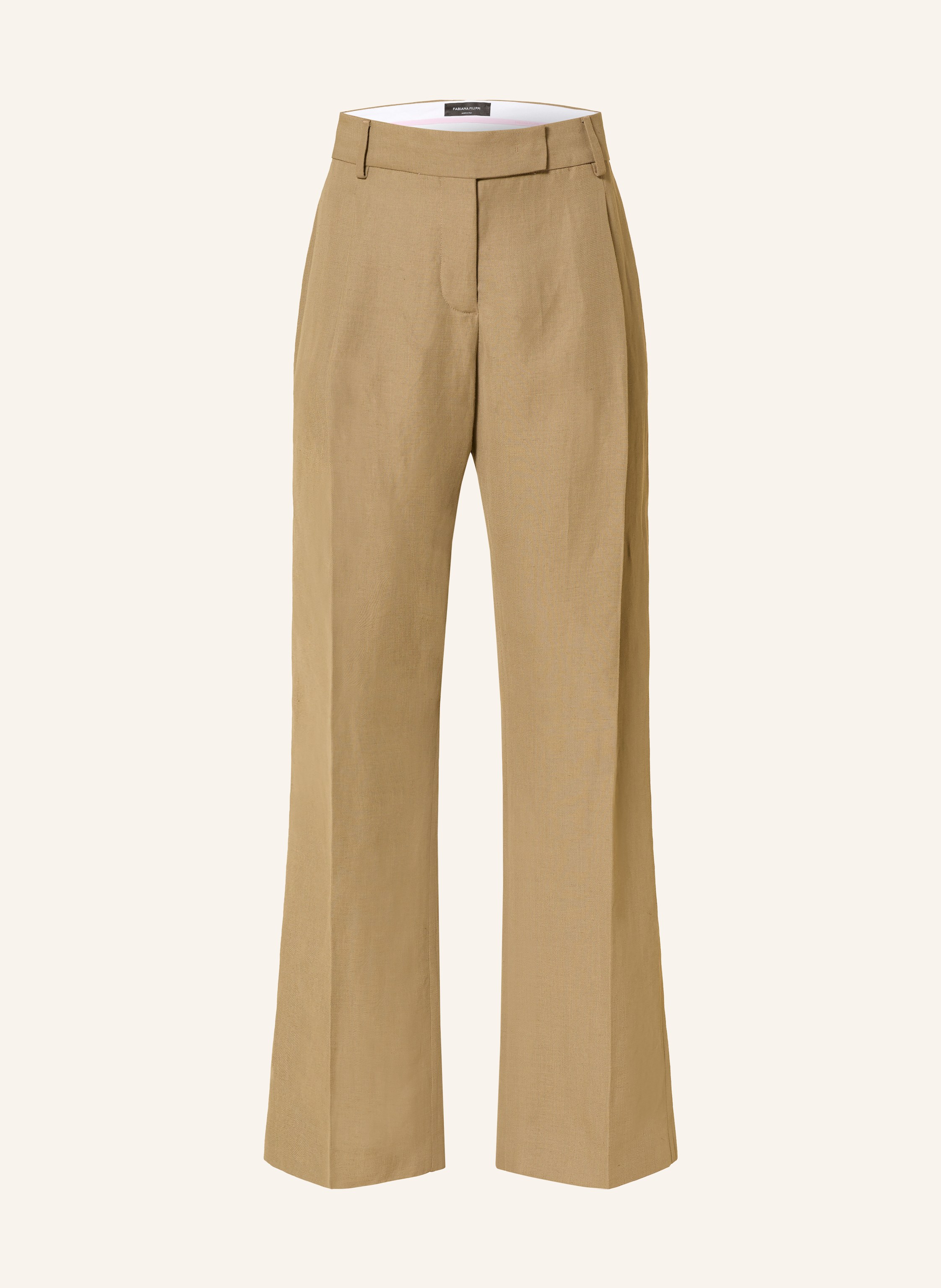 FABIANA FILIPPI Bootcut-Hose mit Leinen