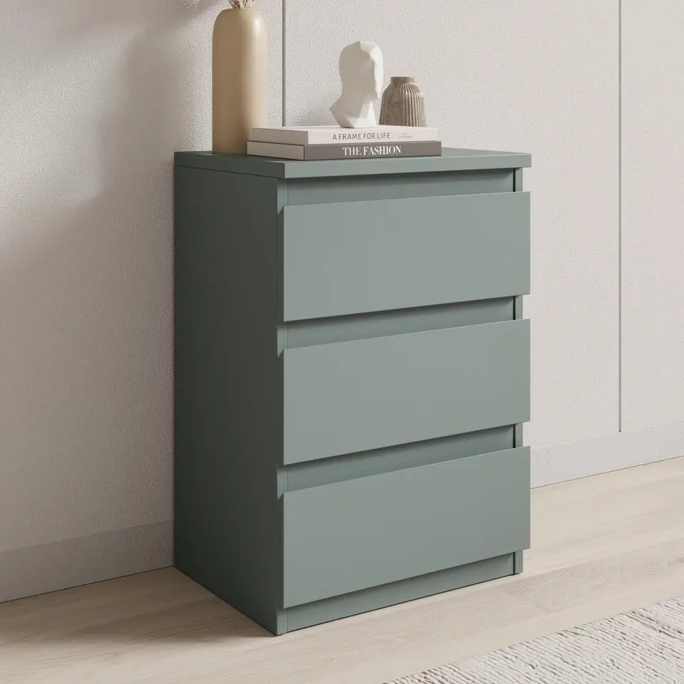 Meubella - Eskar - Ladekast - Eikenpatroon - 42x32x62 cm