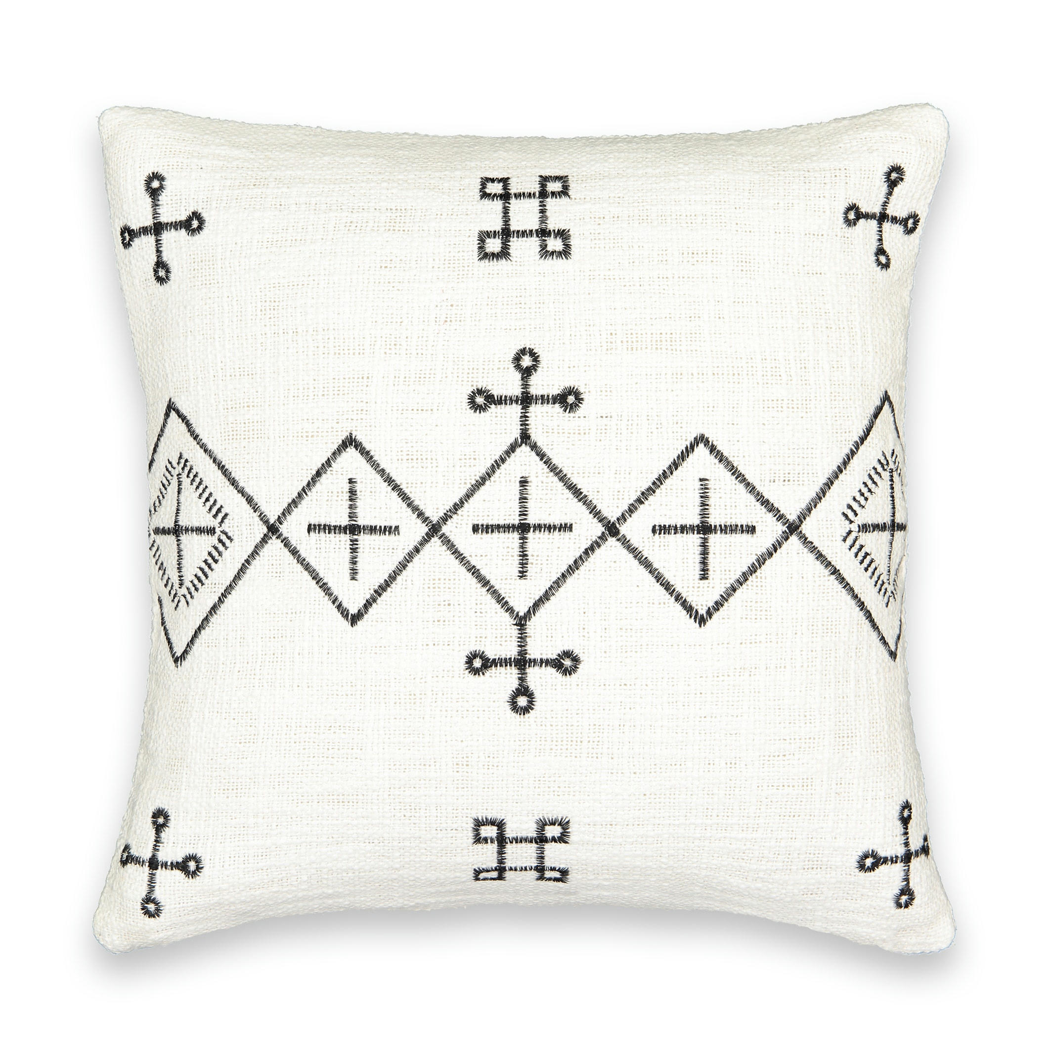 Housse de coussin brodée, Angusto