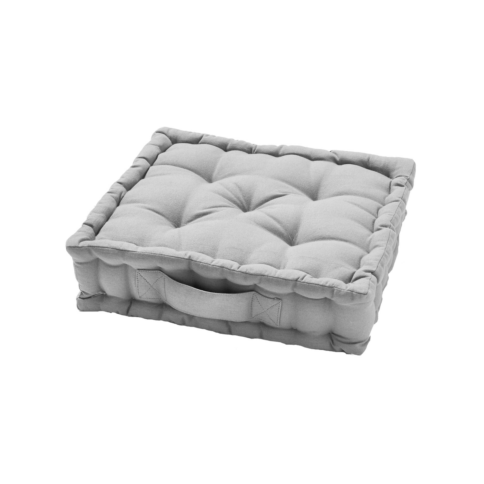 Coussin de sol uni coton