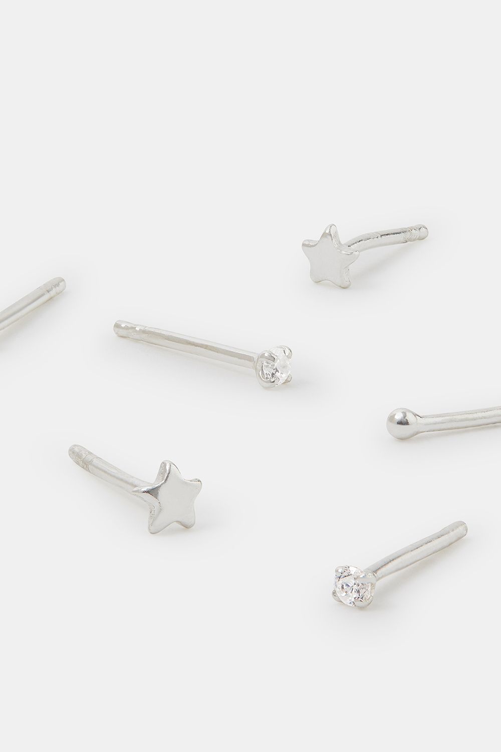 Accessorize 3-Pack Sterling Silver Star Stud Earrings