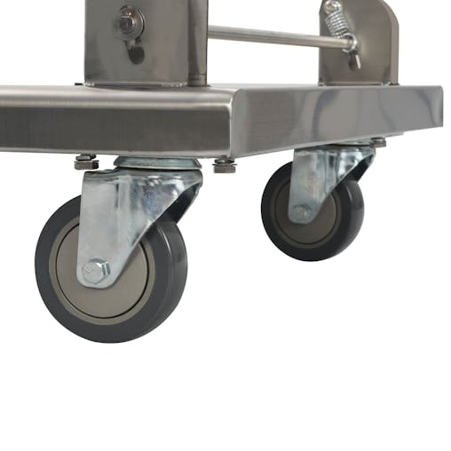 NNEVL Platform Wagon Silver 82x53x86 cm Stainless Steel