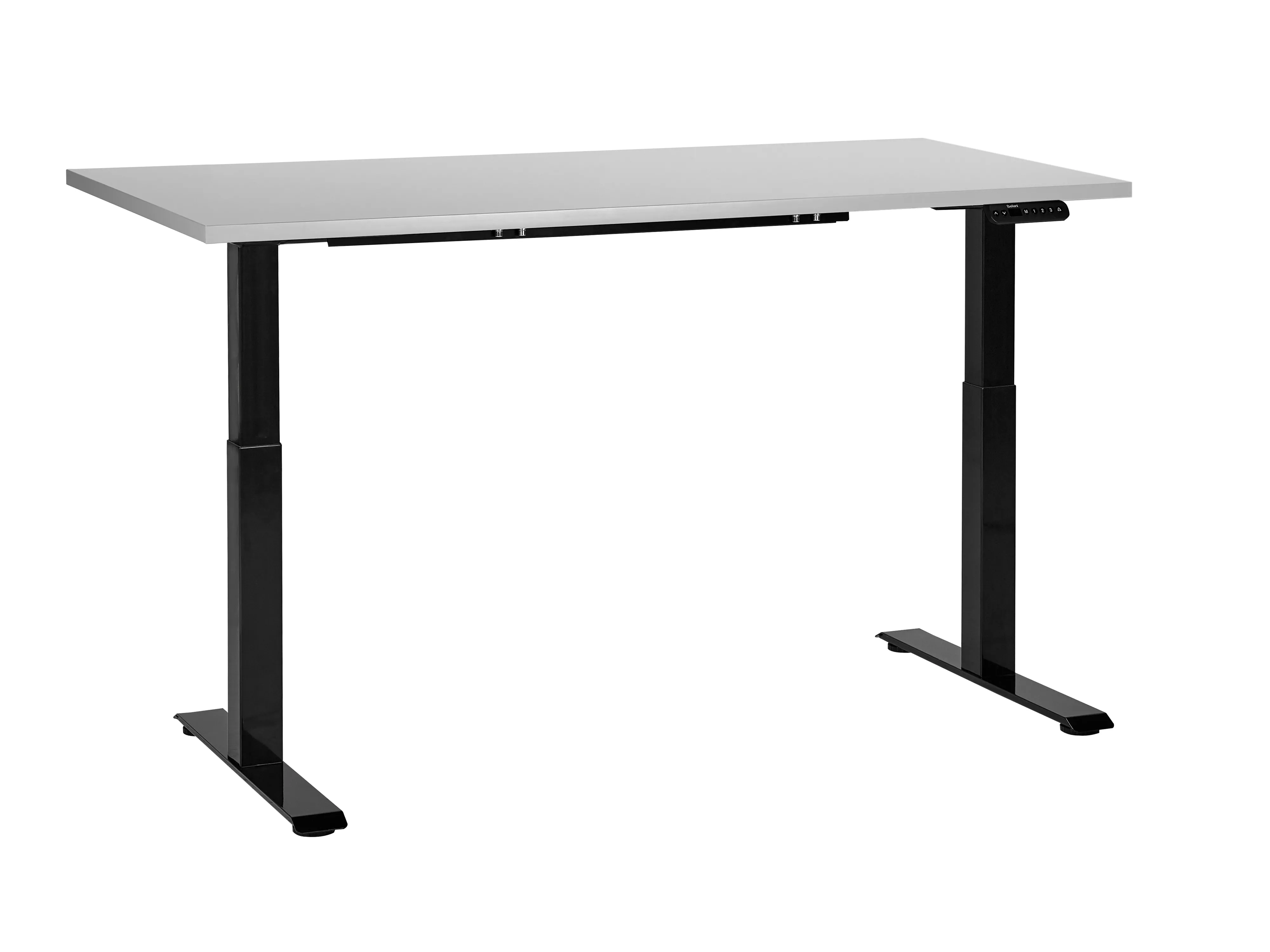 Electric Adjustable Standing Desk DESTINES Grey/ Black 160 cm 72 cm