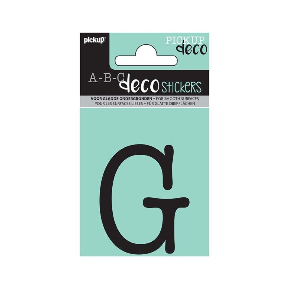 SKILT PICKUP ABC DECO MAUD 60 MM G SORT