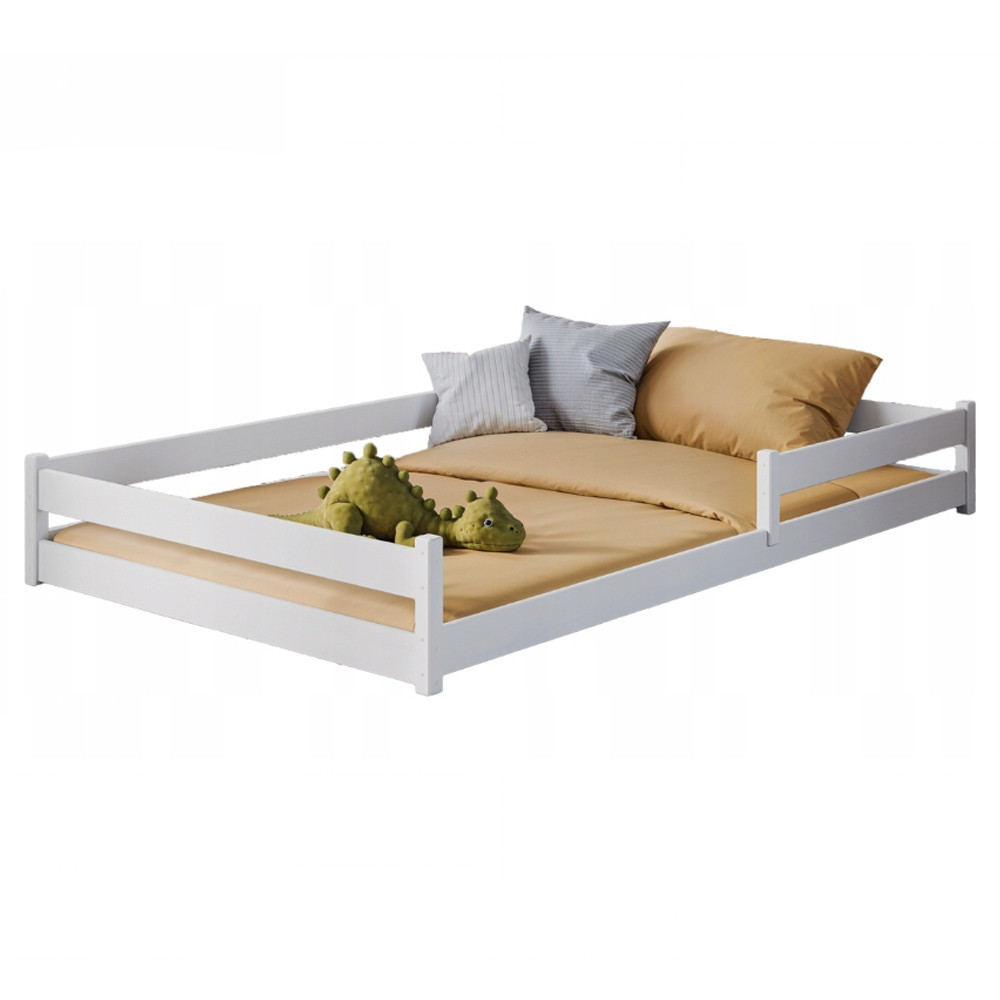 ZOFIA 120x200 białe łóżko montessori podłogowe dziecięce Lano Meble