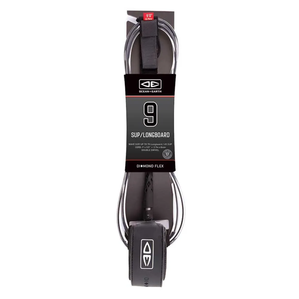 Ocean & Earth SUP/Longboard Regular Diamond Flex surf leash