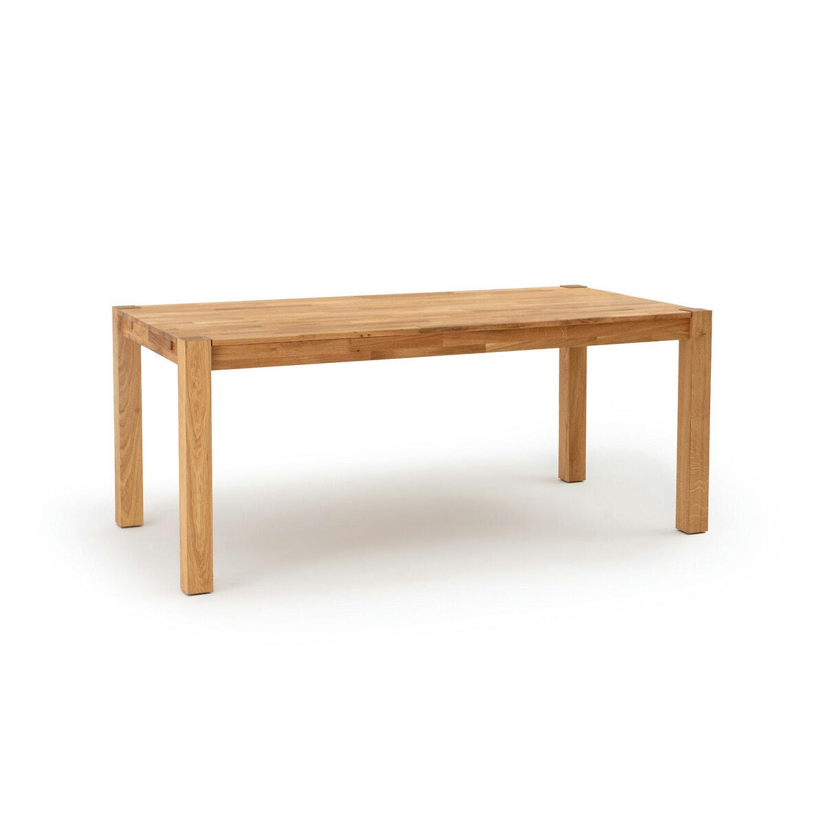 Table repas en chêne, 2 allonges, adelita