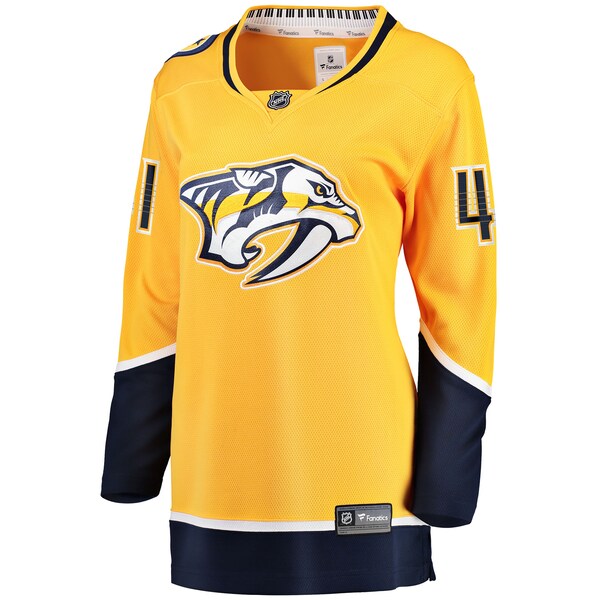 Nicolas Hague Nashville Predators  Women's Home Breakaway Jersey - Gold