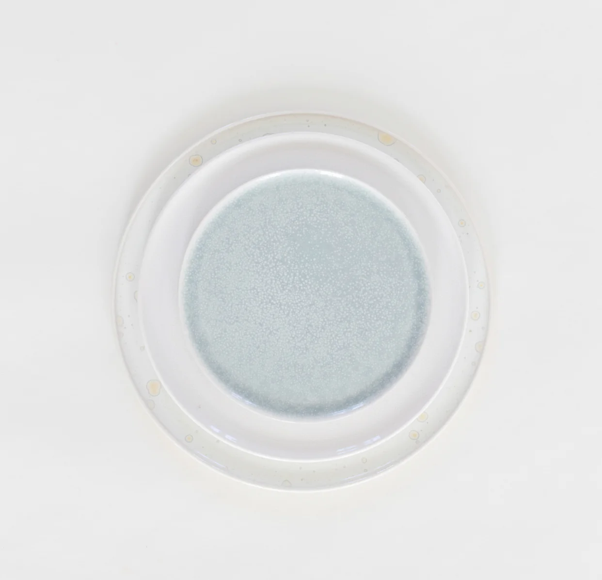 assiette plate neige