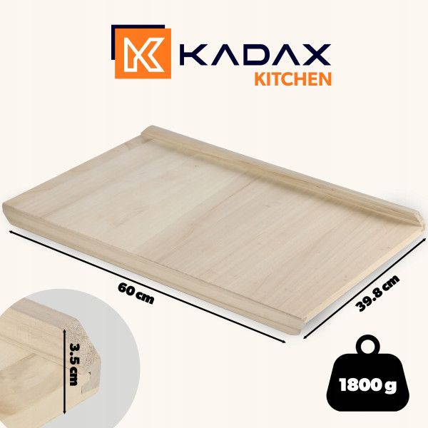 Kadax Stolnica Drewniana Duża 60x40cm Dwustronna