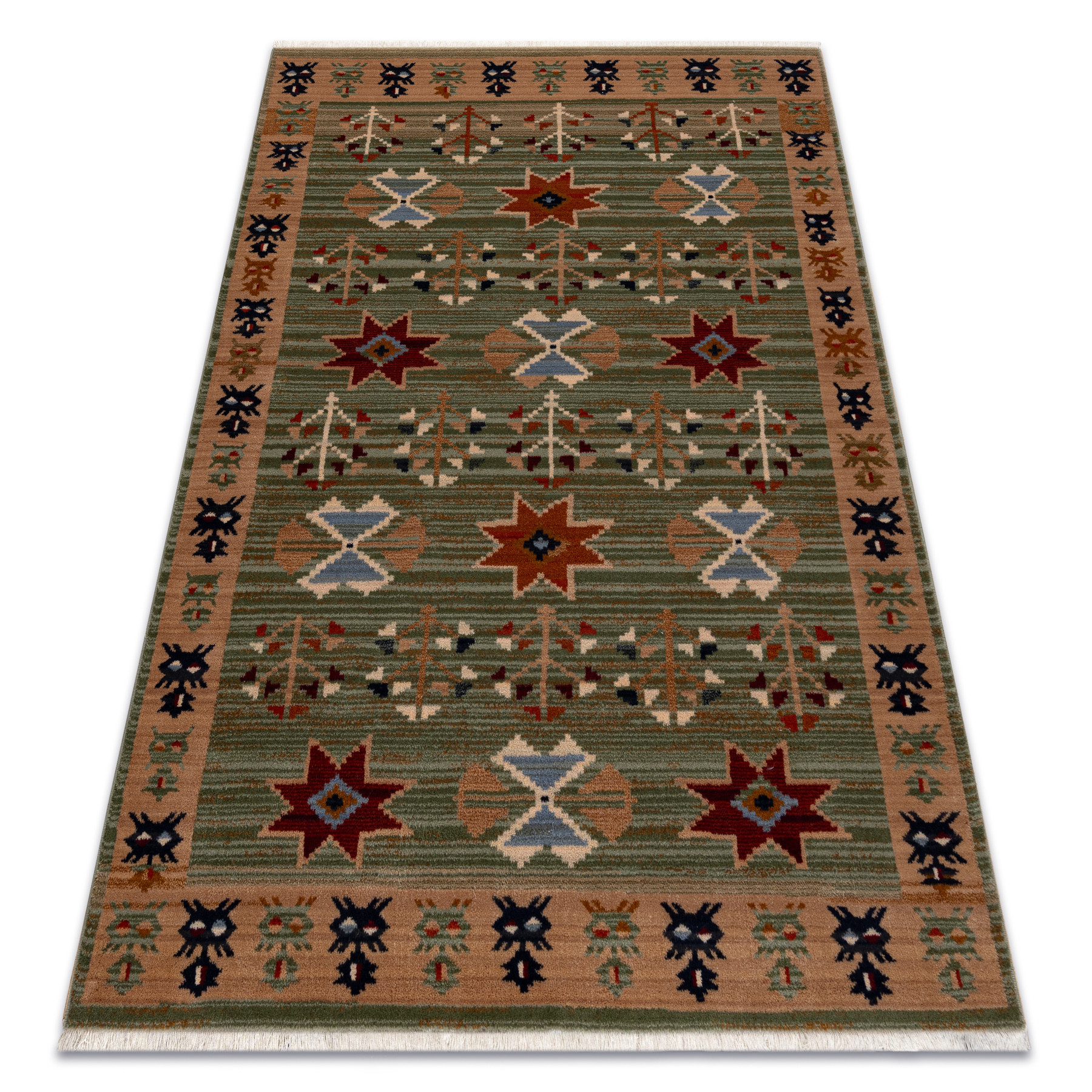 Dywan wełniany KESHAN Frędzle, Etniczny orientalny 6902/53533 80x145 cm