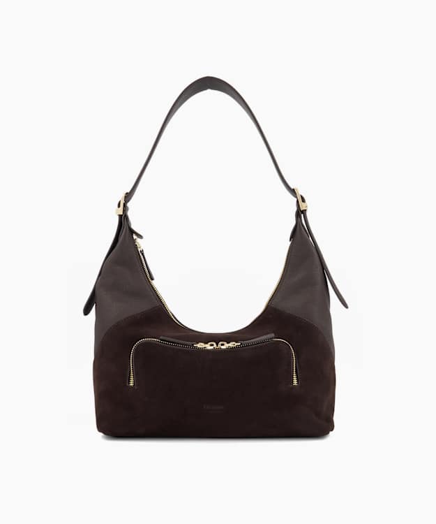Defiant Brown - Suede Shoulder Bag