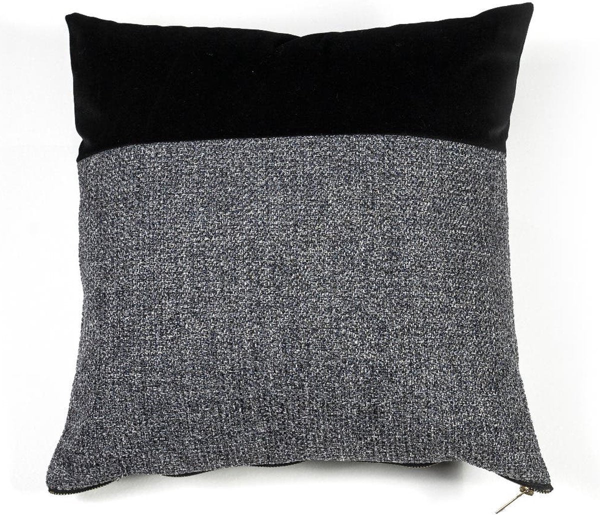 Furnilux Kussen Nett - Black-Antraciet - 45x45x18cm
