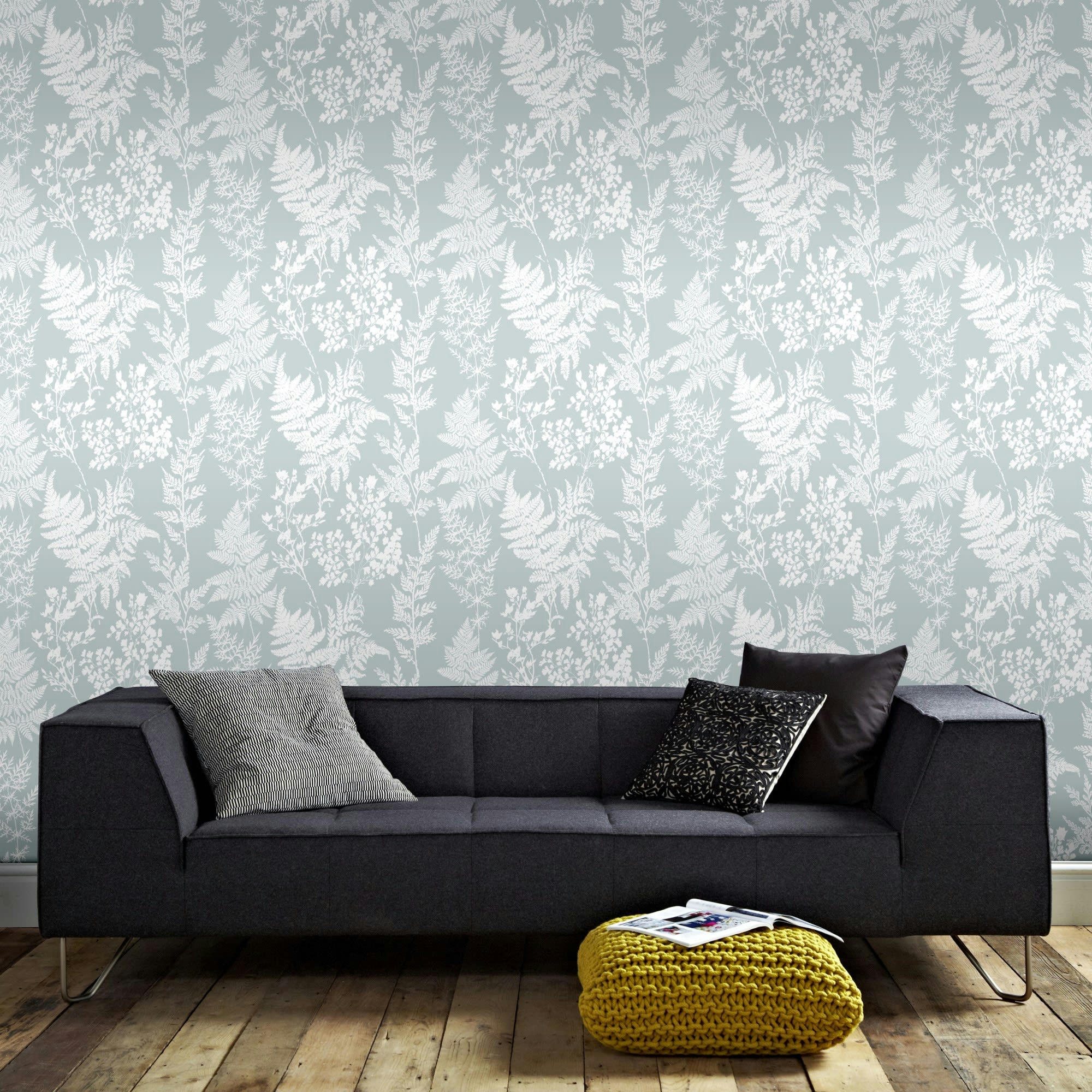 - Papier peint intissé fougères vert 1005x52cm