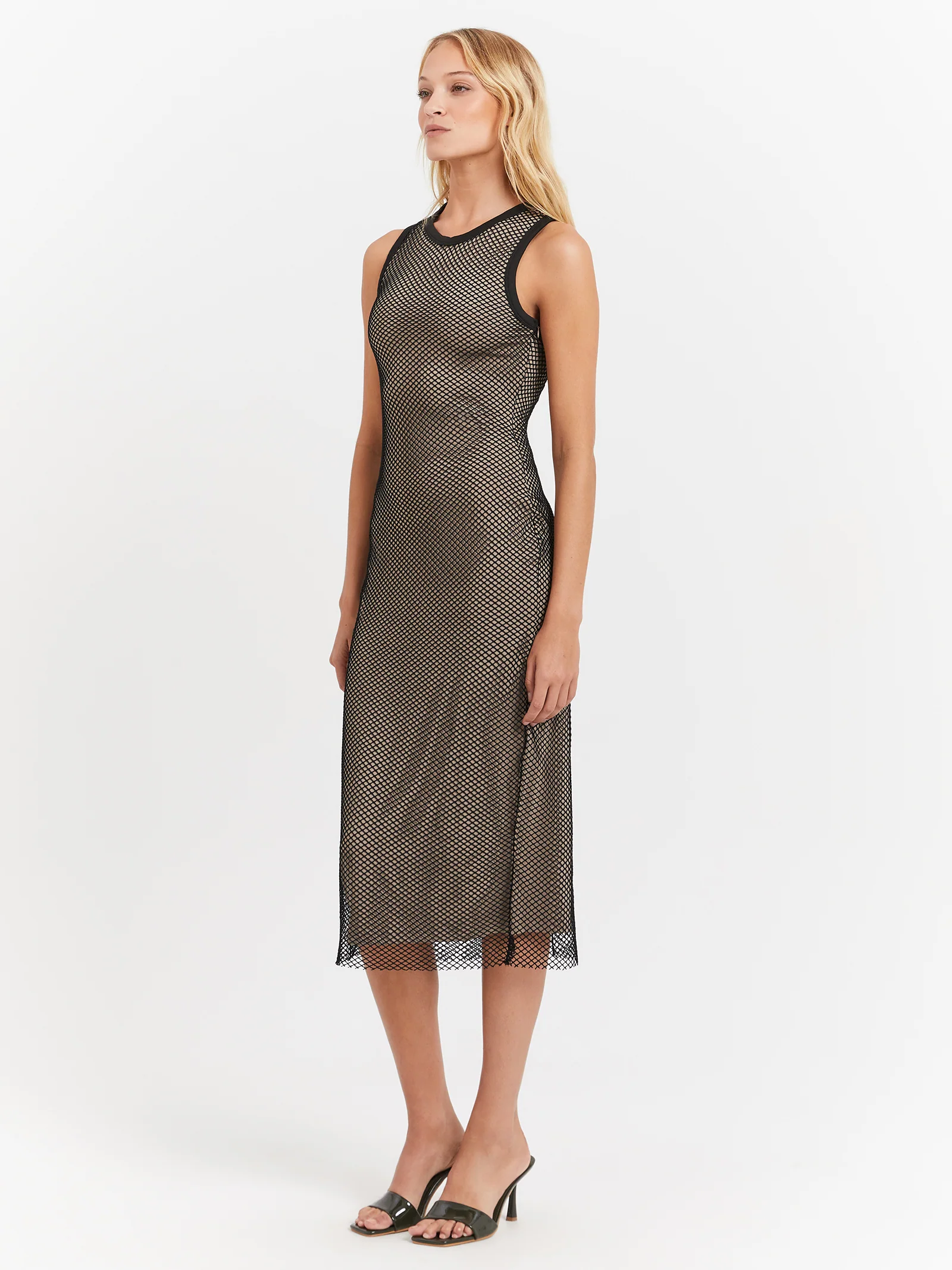 Eden Mesh Midi Dress