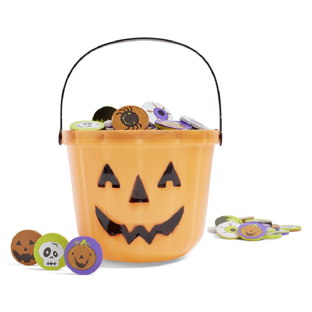 Seau à bonbons Halloween design citrouille (3 modèles)