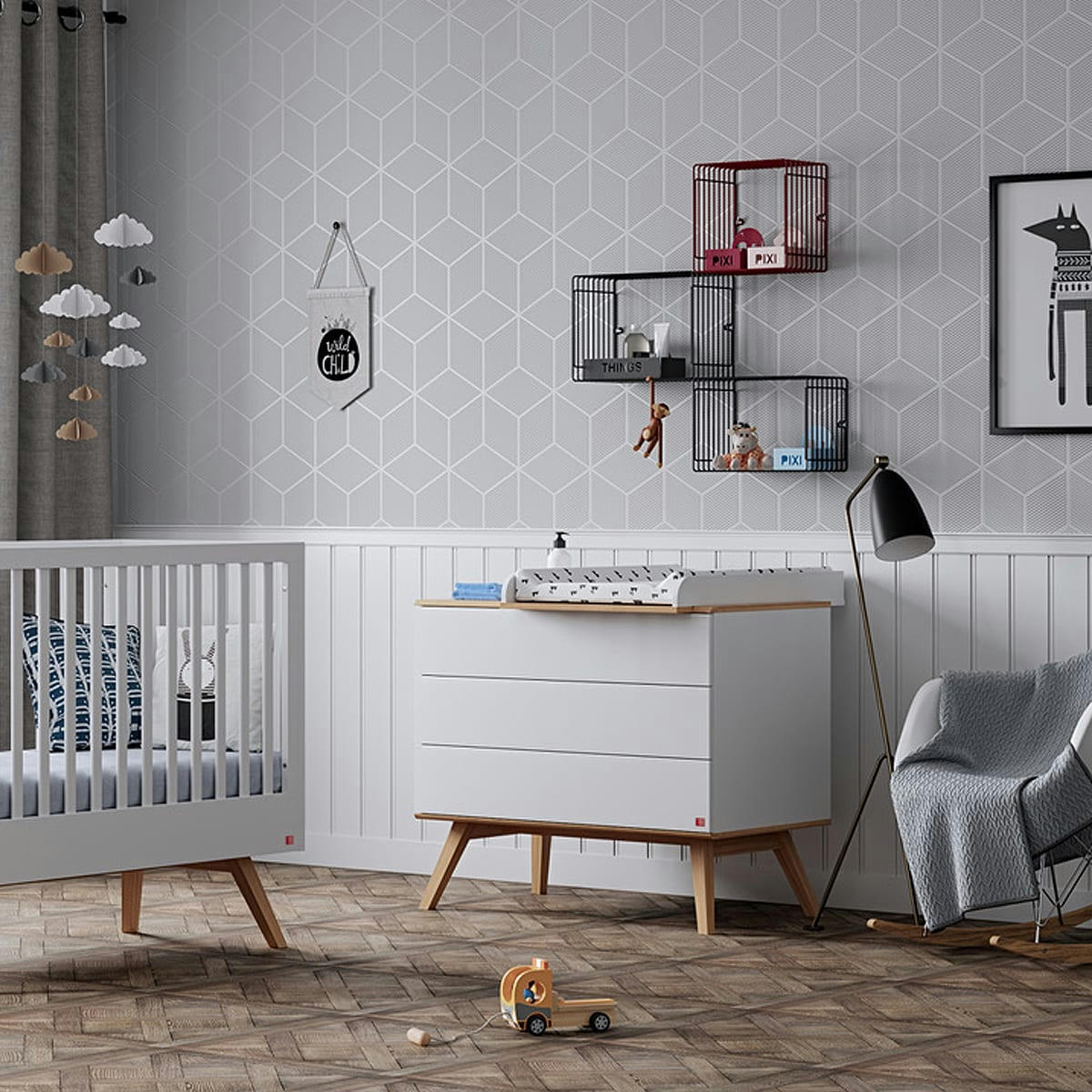 NATURE - Commode à langer blanc