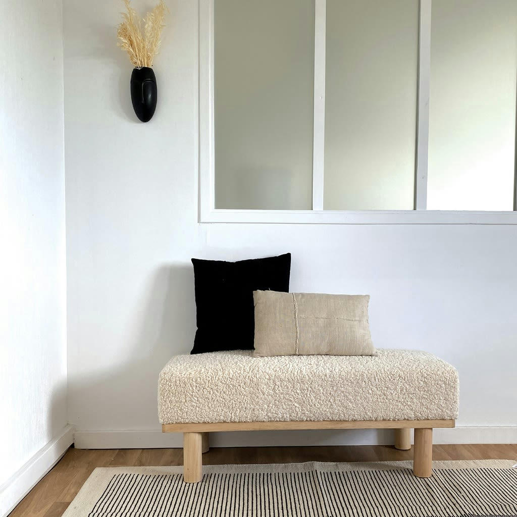 - Deco ceramique visage noir L11cm