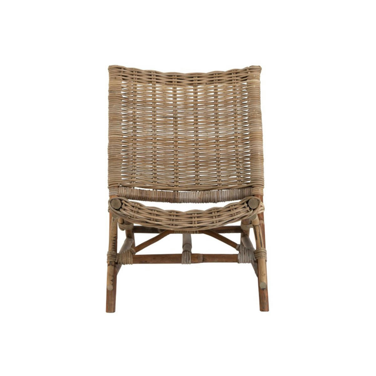 SYBIL - Fauteuil lounge de jardin en rotin tréssé