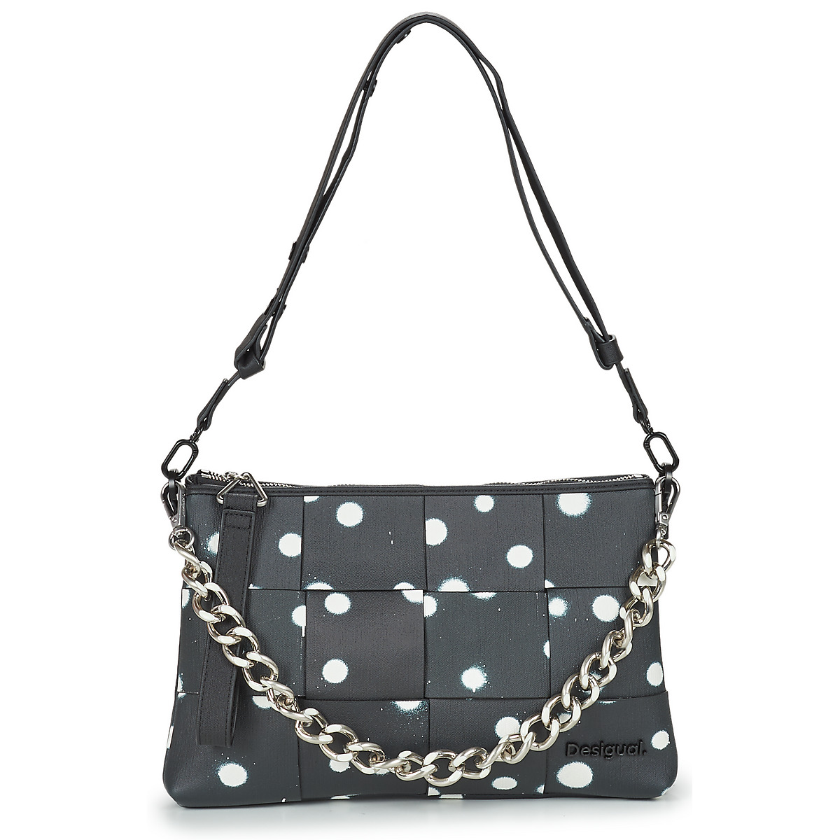 Desigual - NEW SPLATTER DORTMUND MAXI - Black / White
