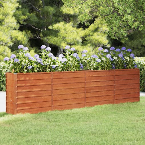 NNEVL Garden Raised Bed Rusty 320x40x77 cm Corten Steel