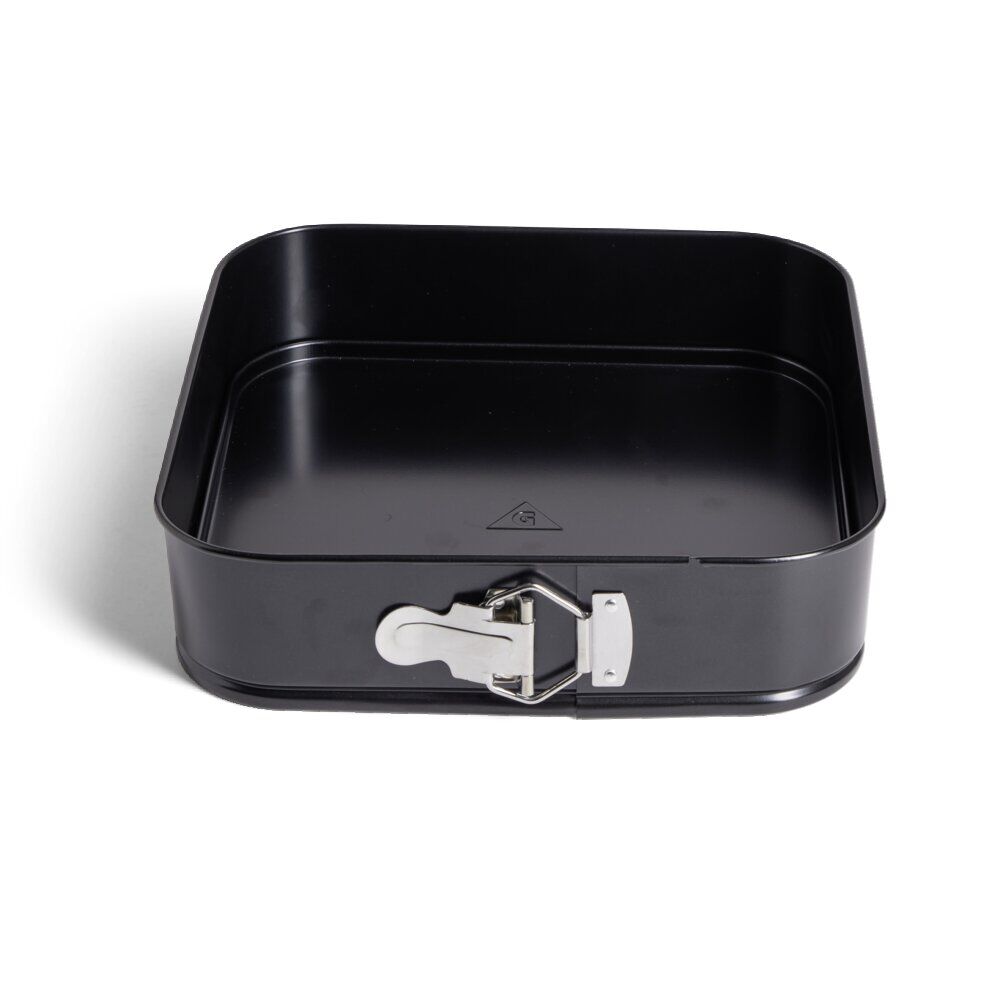 Moule charnière carré métal noir 26x26xH6,8cm