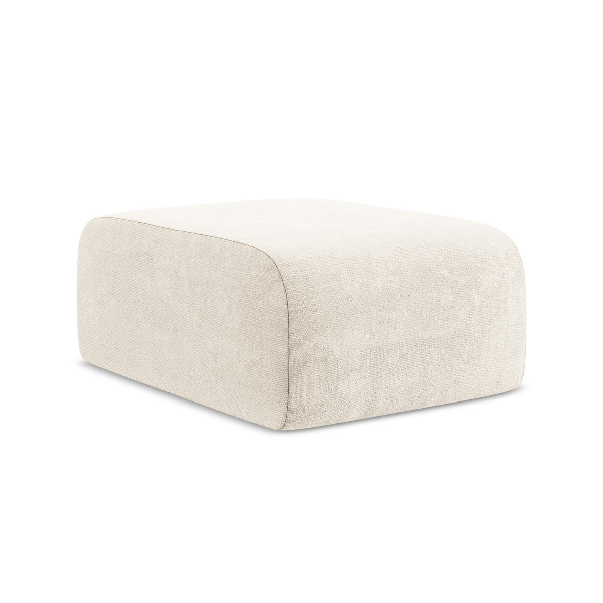 LaMiaSofa Poef Cervo - chenille stof - lichtbeige - 72x94x42