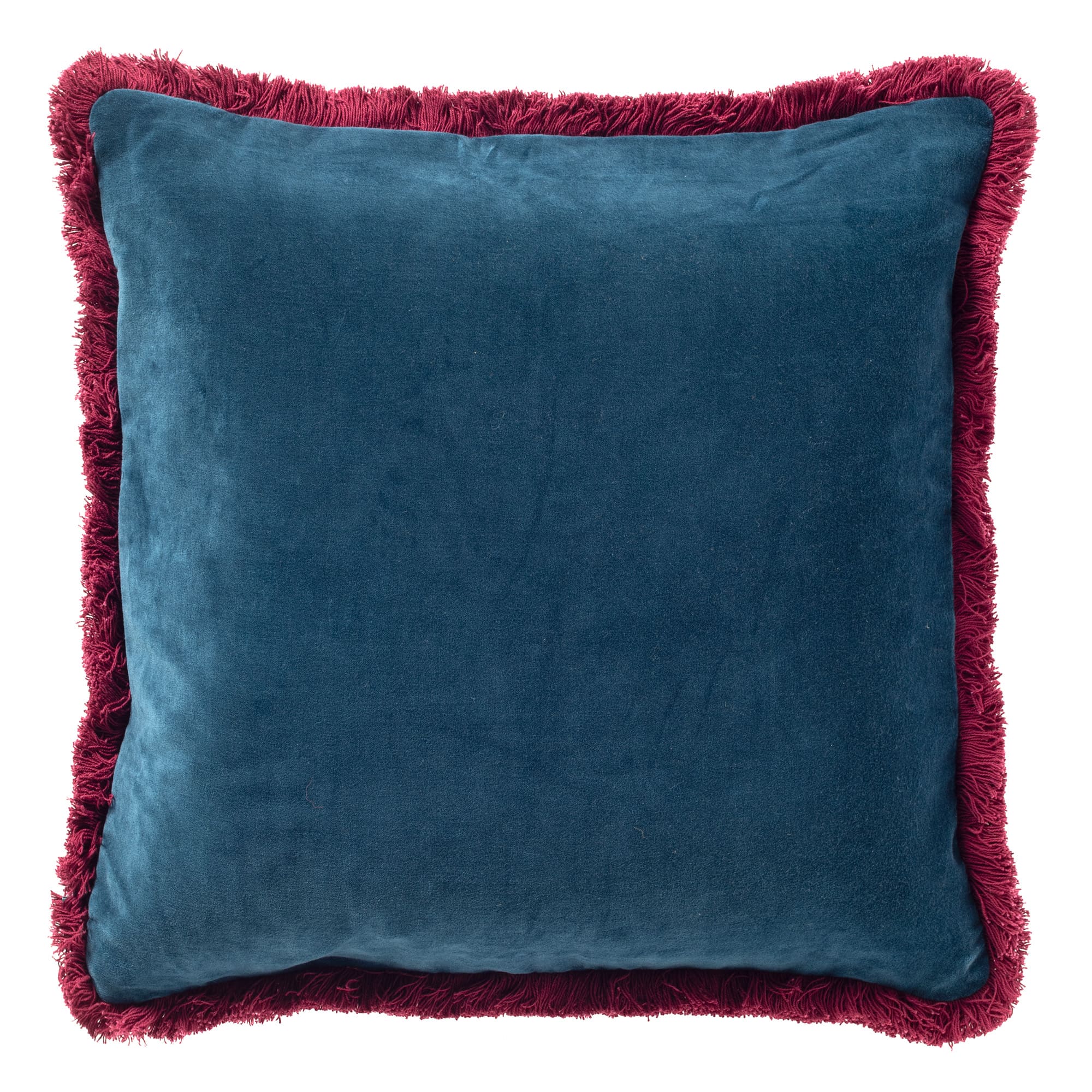 SEBASTIAAN | sierkussen 45x45 cm | Ink Blue | blauw en roze | Hoii