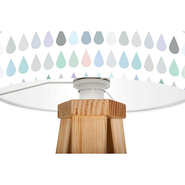 Lampe de chevet kids foto-265 30 x 30 x 45 cm Bois clair