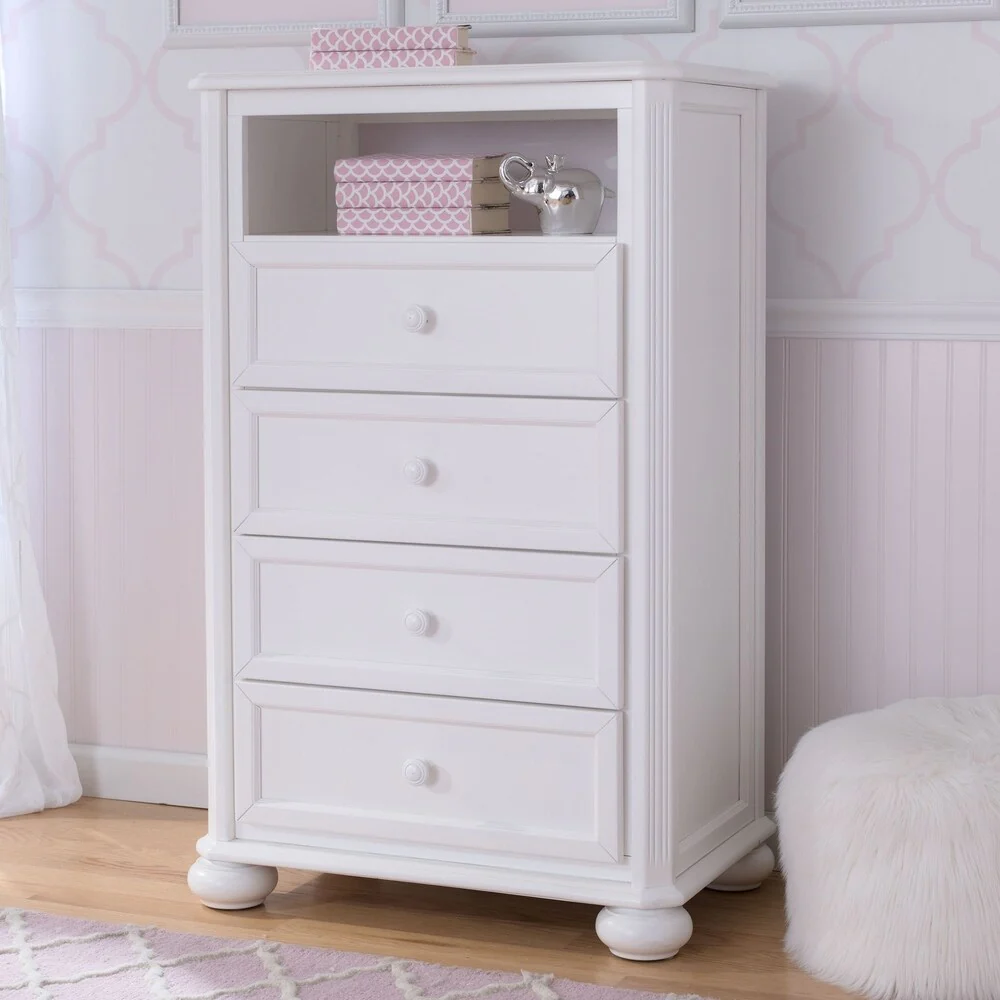 Simmons Kids Peyton 4 Drawer Chest w/Cubby, Ebony