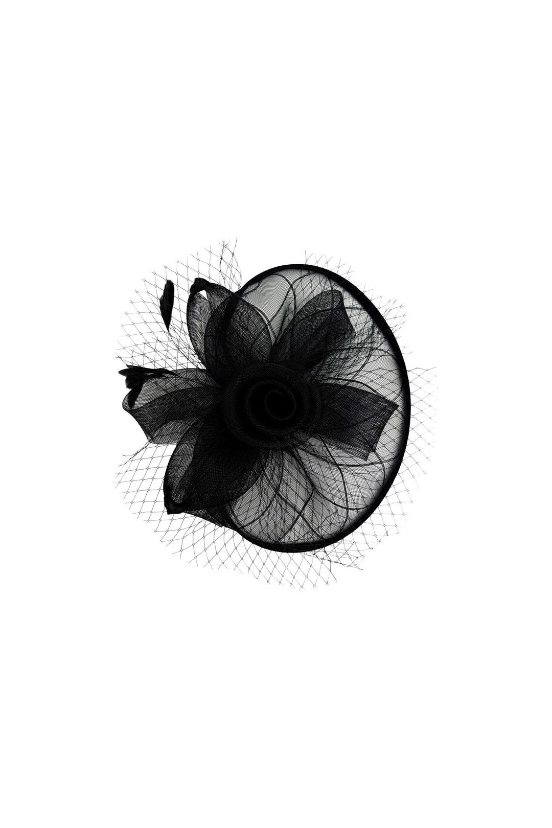 SVNX Floral Bow Mesh Detailing Fascinator