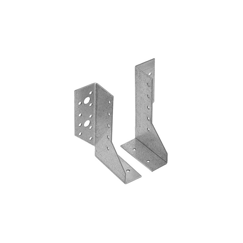 Etrier droit en acier 75 x 130 x 30 mm 10 pièces TEKNIFIX