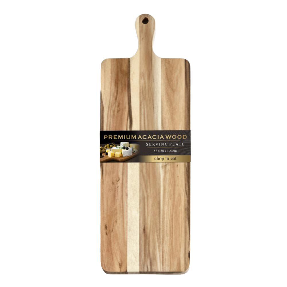 Planche de présentation acacia marron 20x58cm