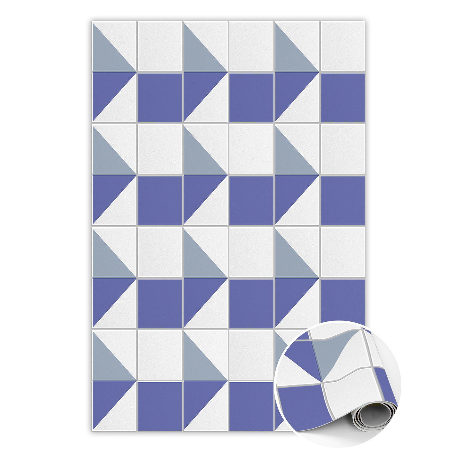 Modny dywan winylowy Akwarelowe formy 60 x 90 cm