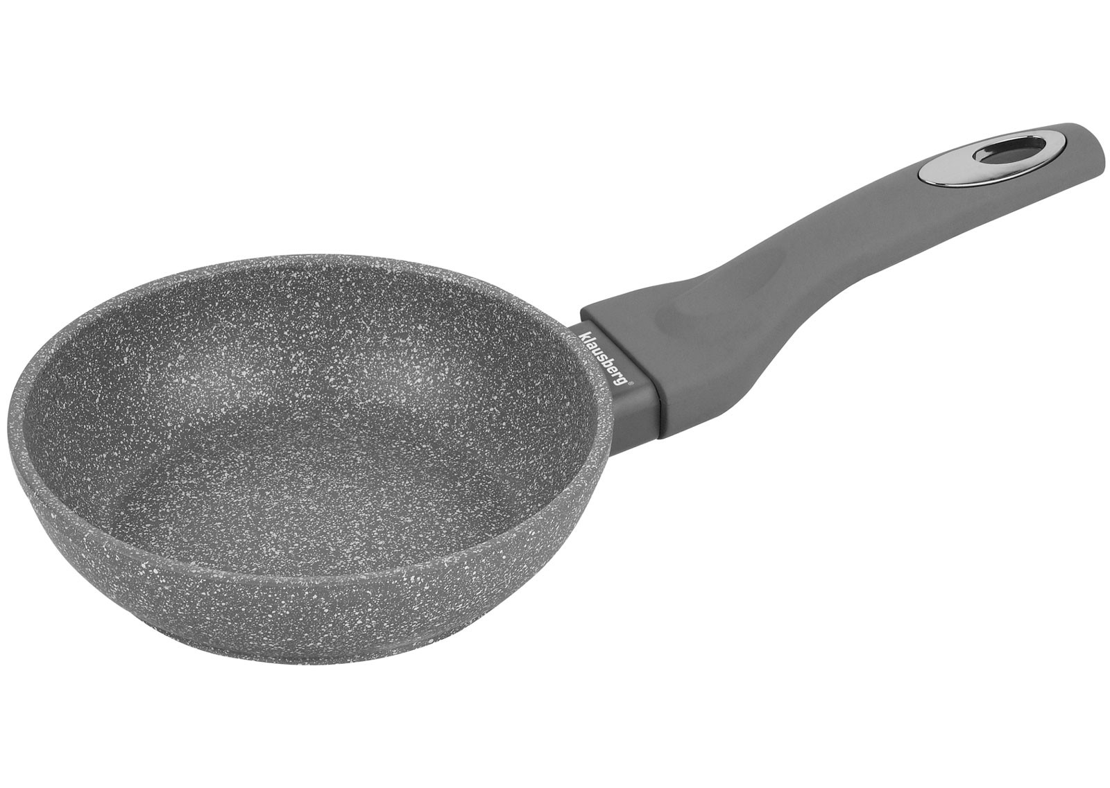 Patelnia z powłoką granitową 16cm nieprzywierająca KLAUSBERG Marmo Grey