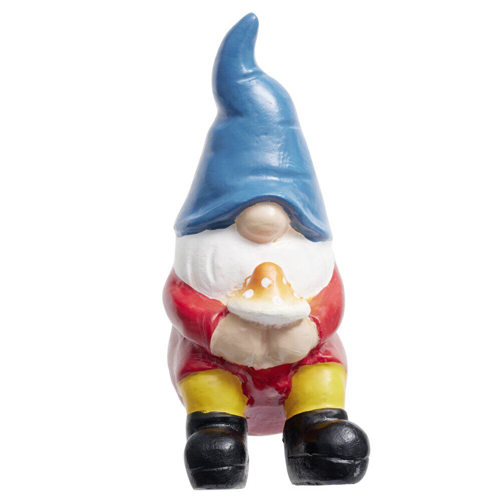 Figurine bord de pot nain de jardin H10cm (4 modèles)