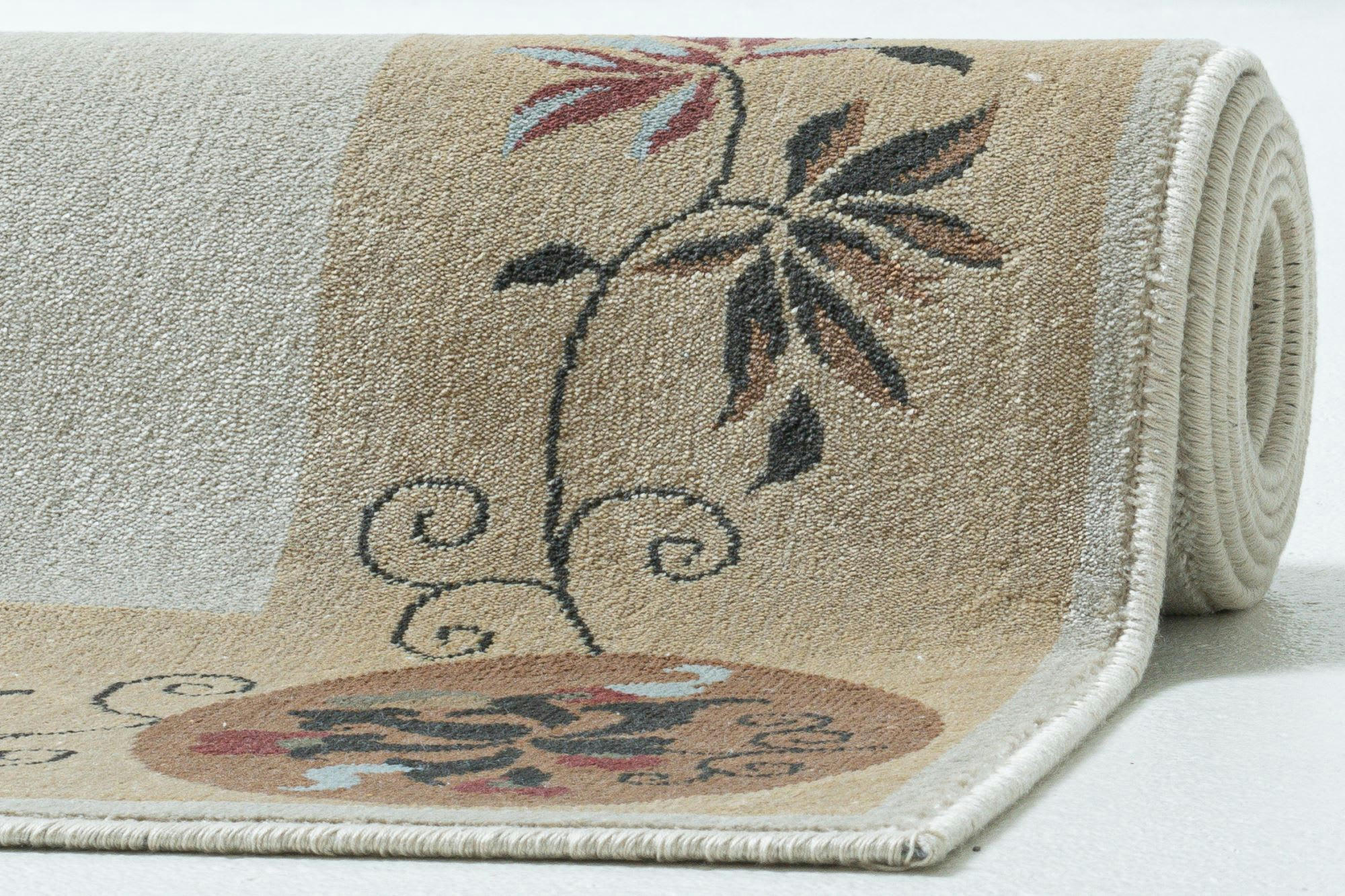 CHERINA - Tapis tissé à la machine en viscose - beige 120x170 cm