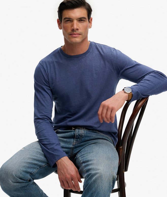 Classic Cotton Linen Long Sleeve Top