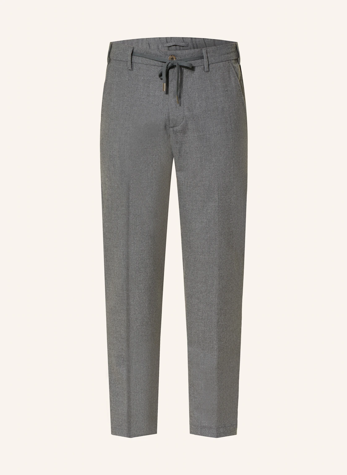 MYTHS Flanellhose im Jogging-Stil Extra Slim Fit