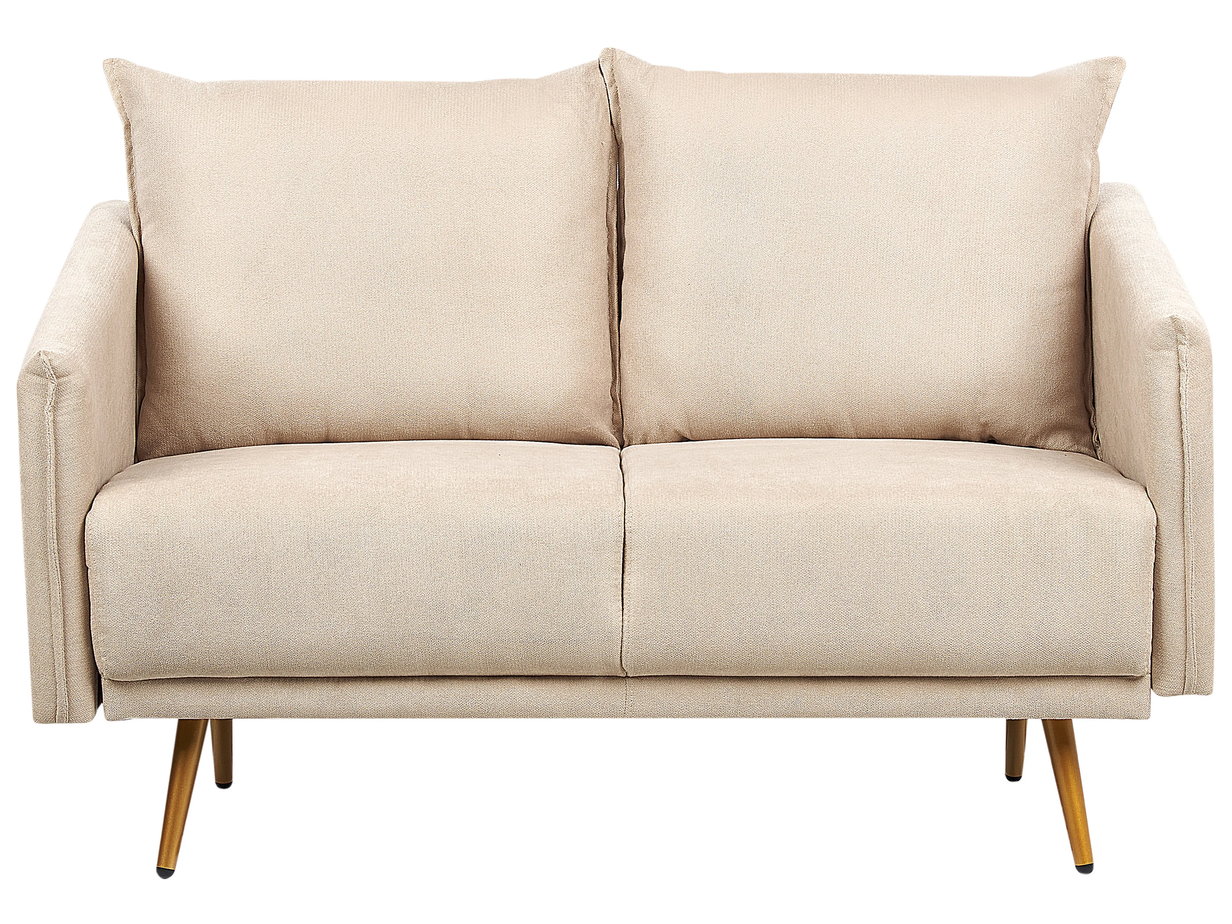 Sofa 2 Seater MAURA Velvet Beige