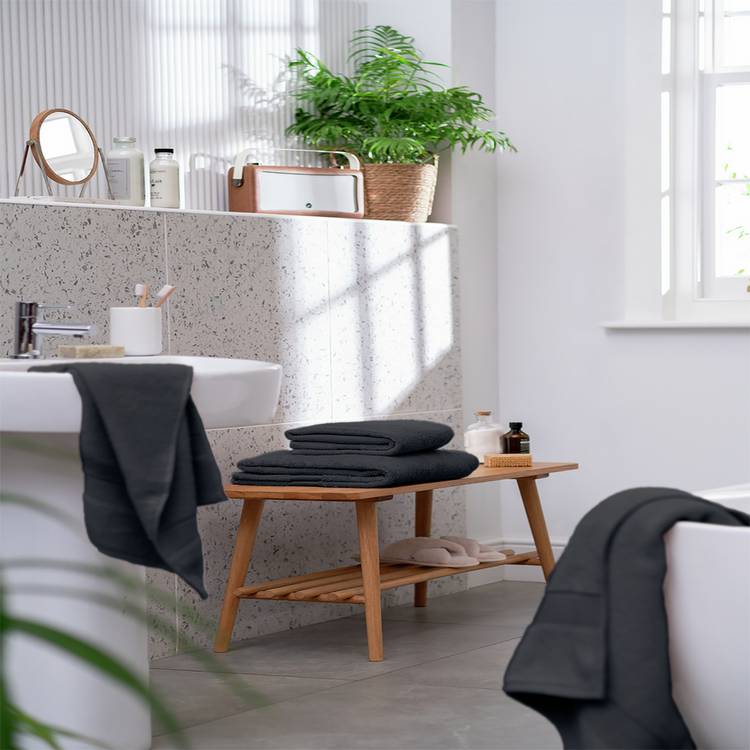 Habitat Supersoft 2 Pack Hand Towel - Slate