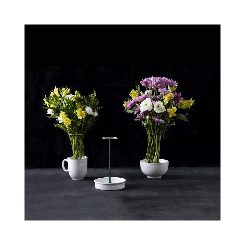 - Vase minimaliste invisivase métal noir