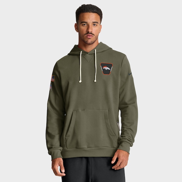 Denver Broncos Nike 2025 Salute to Service Sideline Standard Issue Dri-FIT Hoodie - Olive